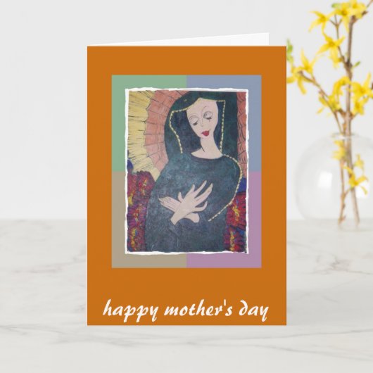 幸せな母の日 カード (黄色い花)