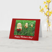 幸せな母の日 カード (黄色い花)