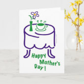 幸せな母の日! カード (黄色い花)