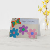 幸せな母の日 カード (黄色い花)