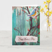 幸せな母の日 カード (黄色い花)