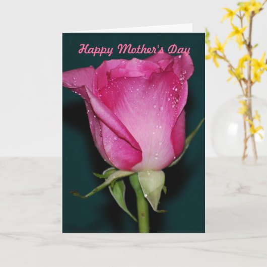 幸せな母の日 カード (黄色い花)