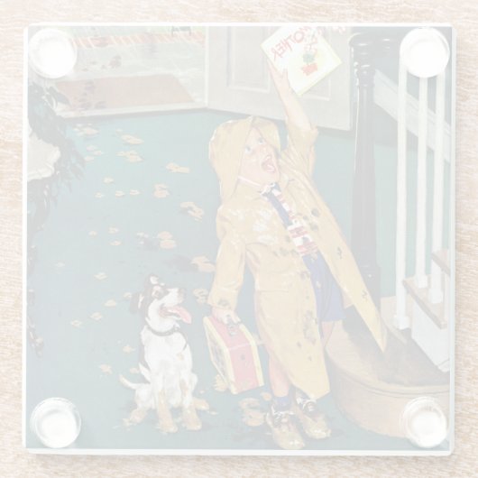 幸せな母の日 ガラスコースター (裏面)