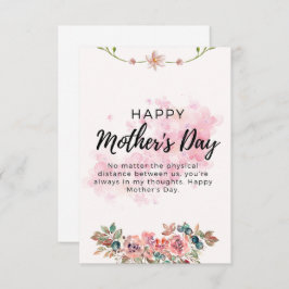 幸せな母の日 サンキューカード