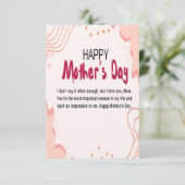 幸せな母の日 サンキューカード (スタンド正面)