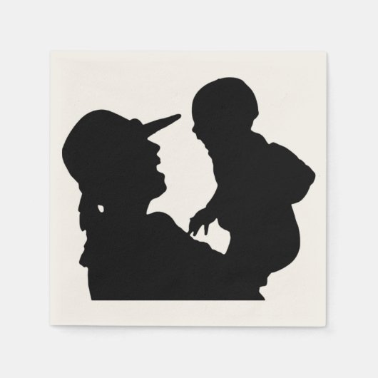 幸せな母の日 スタンダードカクテルナプキン (正面)