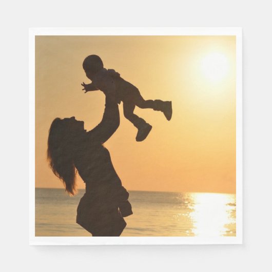 幸せな母の日 スタンダードランチョンナプキン (正面)