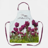 幸せな母の日、チューリップ エプロン (正面)