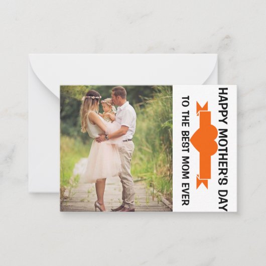 幸せな母の日 ノートカード (正面)