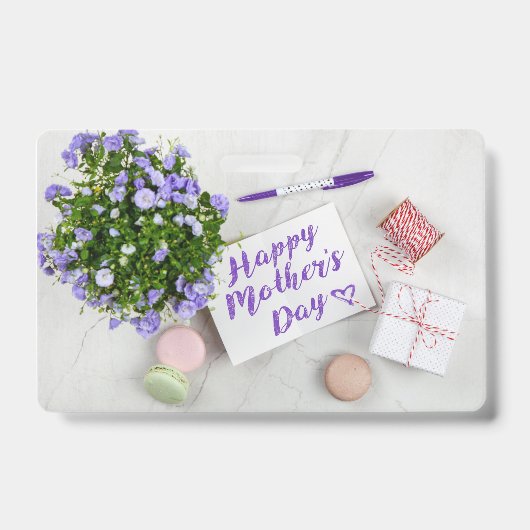 幸せな母の日 バッジ (正面)