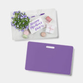 幸せな母の日 バッジ (正面＆裏面)