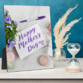 幸せな母の日 フォトプラーク (側面)