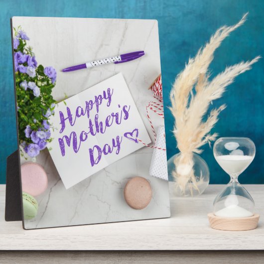 幸せな母の日 フォトプラーク (側面)