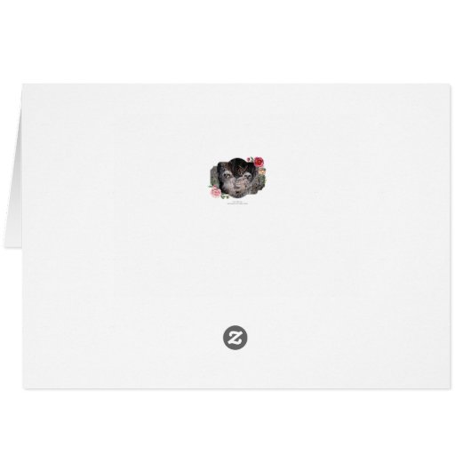 幸せな母の日、フクロウ (裏面横)