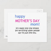 幸せな母の日 ポストカード (正面/裏面)