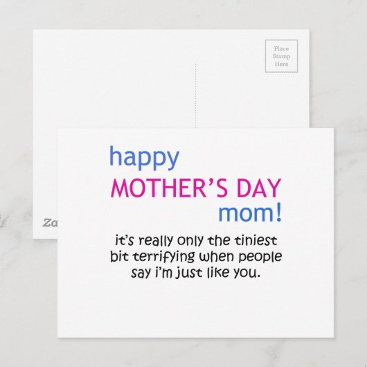 幸せな母の日 ポストカード (正面/裏面)