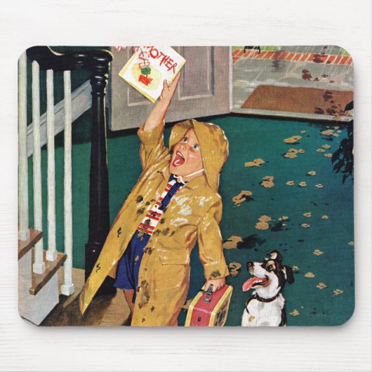 幸せな母の日 マウスパッド (正面)