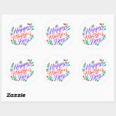 幸せな母の日 ラウンドシール (シート)