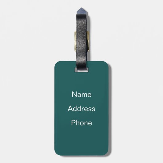 幸せな母の日 ラゲッジタグ (裏面縦)