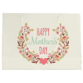 幸せな母の日 ラージペーパーバッグ (裏面)