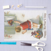 幸せな母の日-ヴィンテージ 薄葉紙 (クラフト)