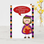 幸せな母の日(娘) カード (黄色い花)