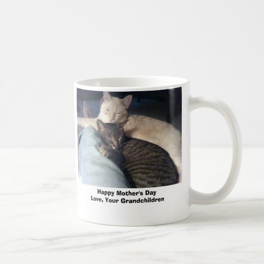 幸せな母の日! 愛、あなたの孫 コーヒーマグカップ (右)