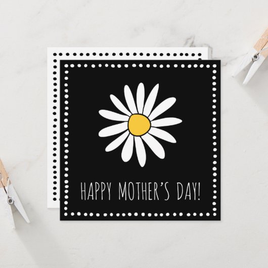 幸せな母の日! -挨拶状 カード (正面/裏面インサイチュ)