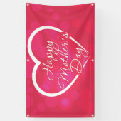 幸せな母の日 横断幕 (縦)