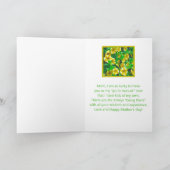 幸せな母の日/母への大人の娘 カード (内部)