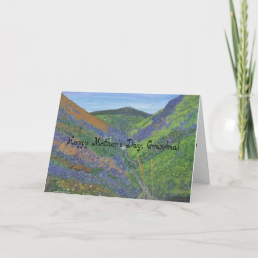 幸せな母の日、祖母 カード (正面)