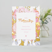 幸せな母の日 – 私はあなたを愛している母 箔シーズンカード (立ち正面)