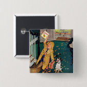 幸せな母の日 缶バッジ (正面&裏面)