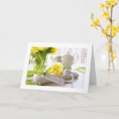 幸せな母の日（誰に対しても） カード (黄色い花)