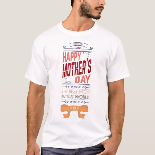 幸せな母の日 Tシャツ (正面)