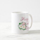 幸せな母日のデイジーのコーヒー・マグ コーヒーマグカップ (正面右)