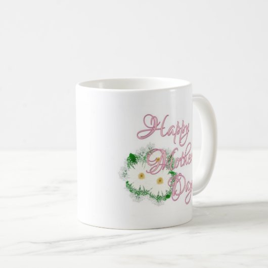 幸せな母日のデイジーのコーヒー・マグ コーヒーマグカップ (正面右)