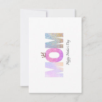 幸せな母親のデイカード サンキューカード