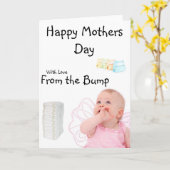 幸せな母親の日 カード (黄色い花)