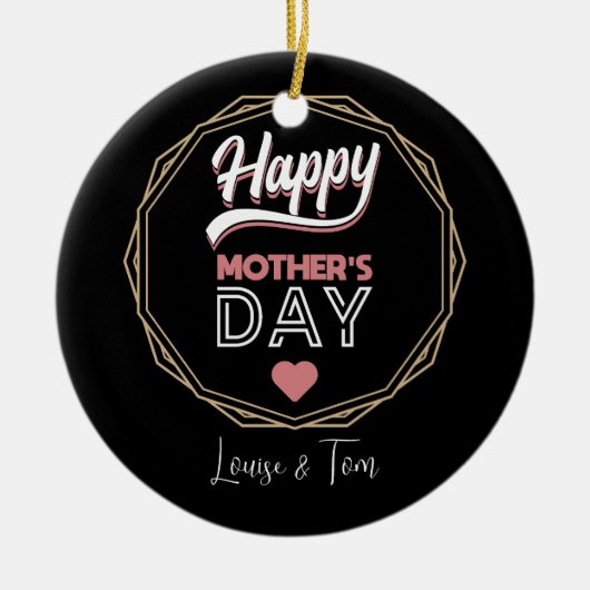 幸せな母 セラミックオーナメント (正面)