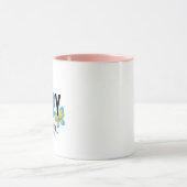 幸せな毎日を コーヒーマグ - 前向き マグカップ (中央)