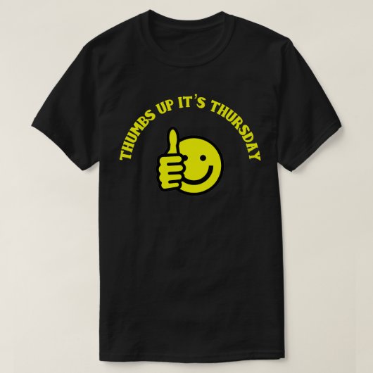 幸せな気持ちで木曜日を締めくくる Tシャツ (デザイン正面)