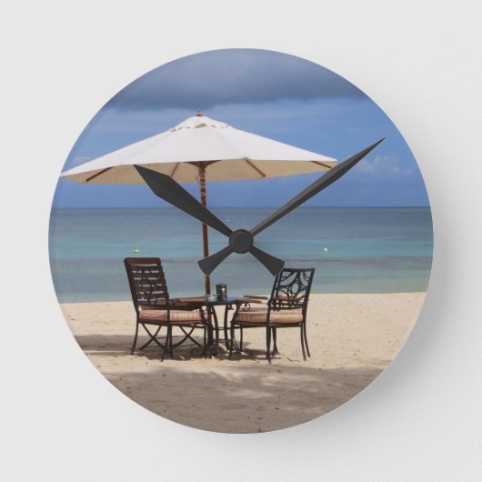 幸せな気持ちで ラウンド壁時計 (正面)