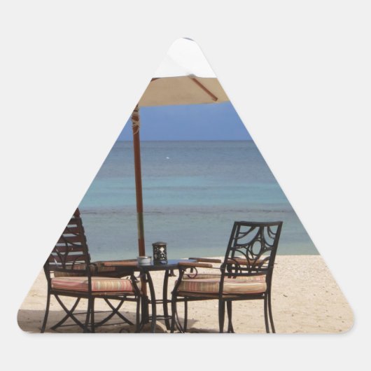 幸せな気持ちで 三角形シール (正面)