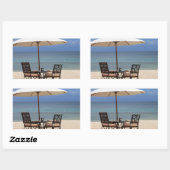 幸せな気持ちで 長方形シール (シート)