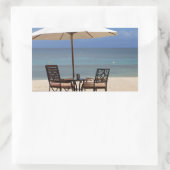 幸せな気持ちで 長方形シール (バッグ)