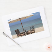 幸せな気持ちで 長方形シール (封筒)