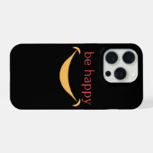 幸せな気持ちで iphone 15 pro カスタムケース 美しいスマイル デザイン iPhoneケース (裏面横)