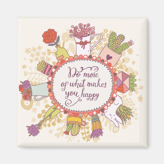 幸せな気持ちを持って行う2 マグネット (正面)