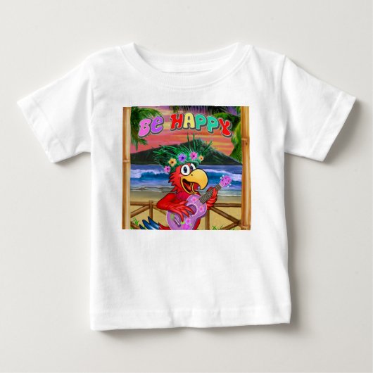 幸せな気持ち ベビーTシャツ (正面)